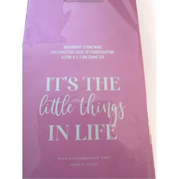 Simply Southern Car Coasters Pineapple - Picture 2 of 2